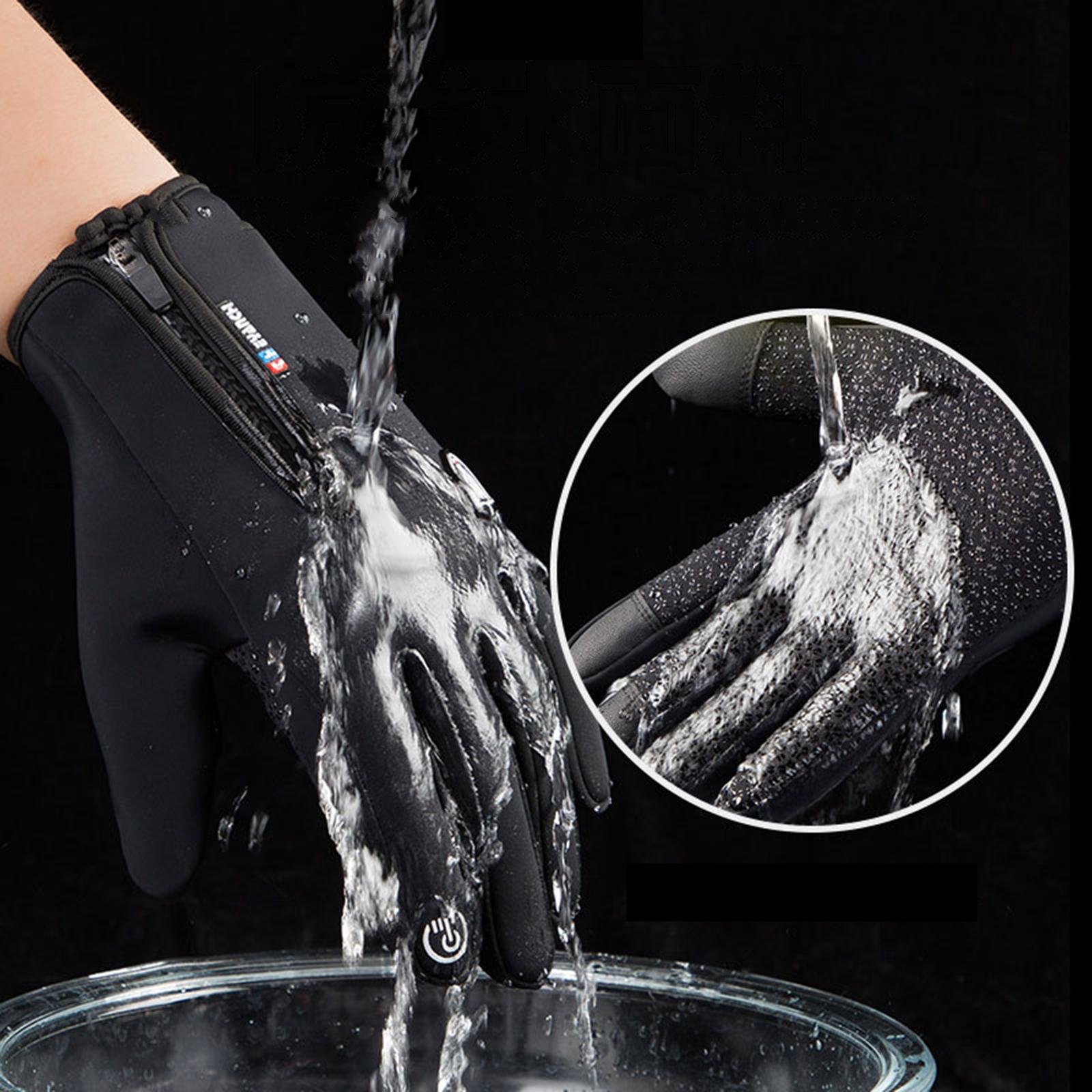 Winter Glove Insulated - 防風スノーボードグローブ、保温サイクリンググローブ、オートバイ、ウィンタースポーツ、ハイキング用