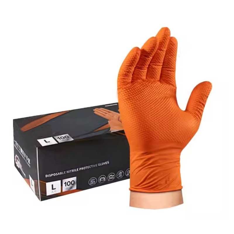 8mil ヘビーデューティ工業用オレンジニトリル手袋ラテック - Nitrile Mechanic Glove のレビューと価格
