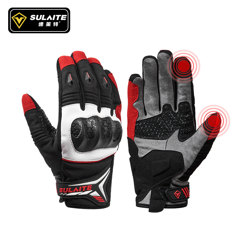SULAITE オートバイグローブ男性女性冬用タッチスクリー - Motorcycle Glove Knuckle のレビューと価格