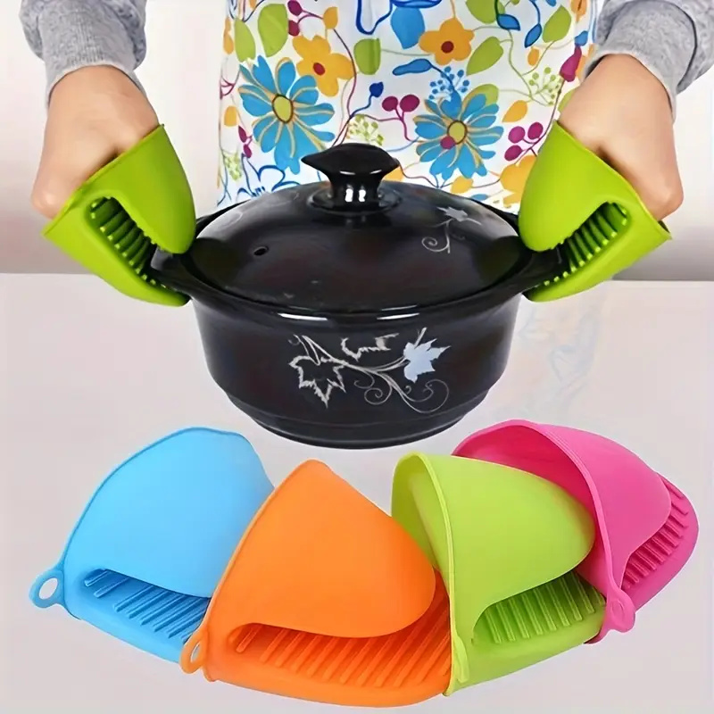 2 個のシリコンポットホルダー手袋ノンスリップグリップキッチ - Oven Mitt Silicone のレビューと価格