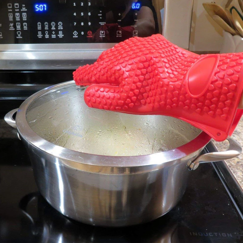 火傷防止シリコングリルグローブ,ベーキングミット,調理オーブ - Oven Mitt Silicone のレビューと価格