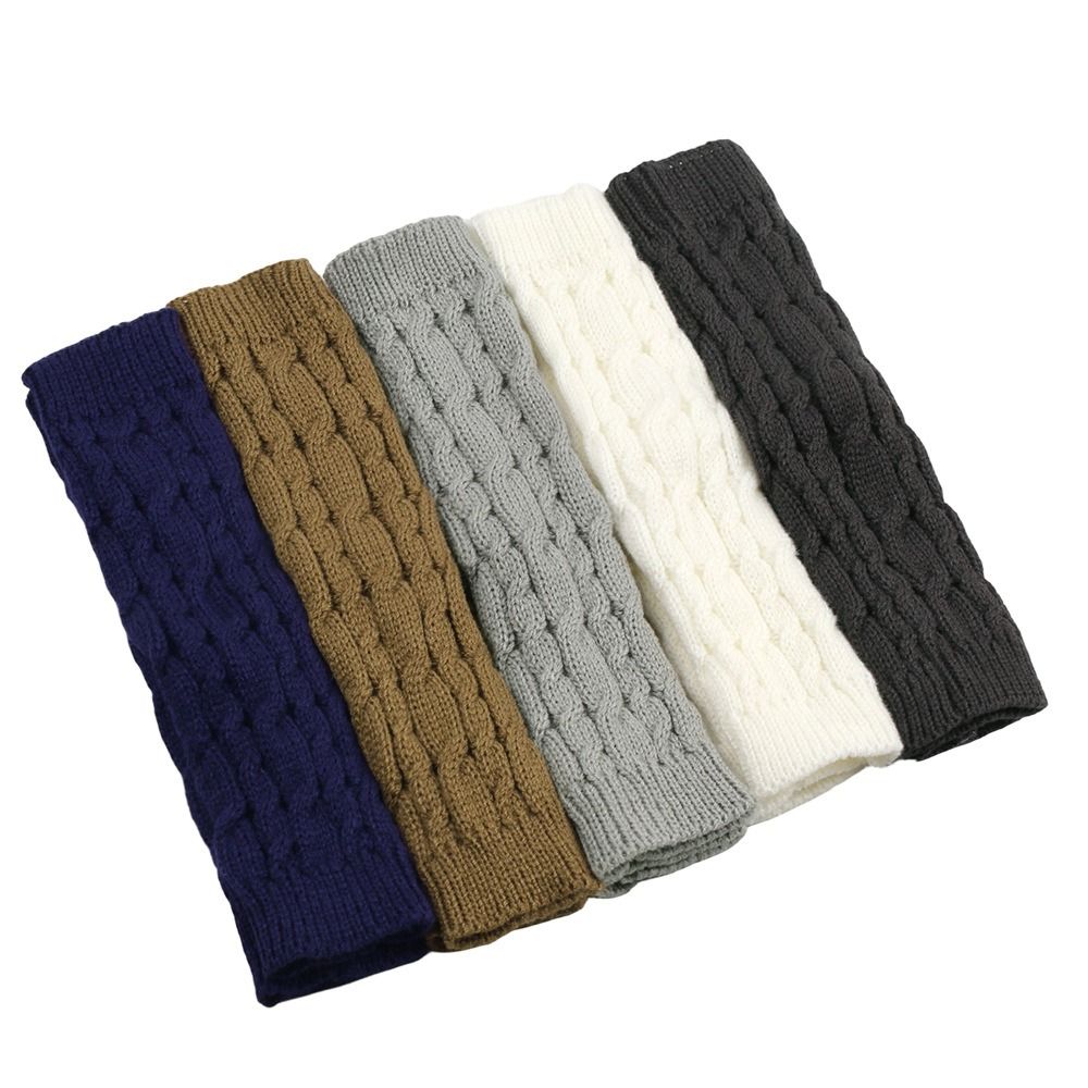 指なしアームスリーブグローブ ニットツイスト装飾パターン ア - Fingerless Glove Knit のレビューと価格