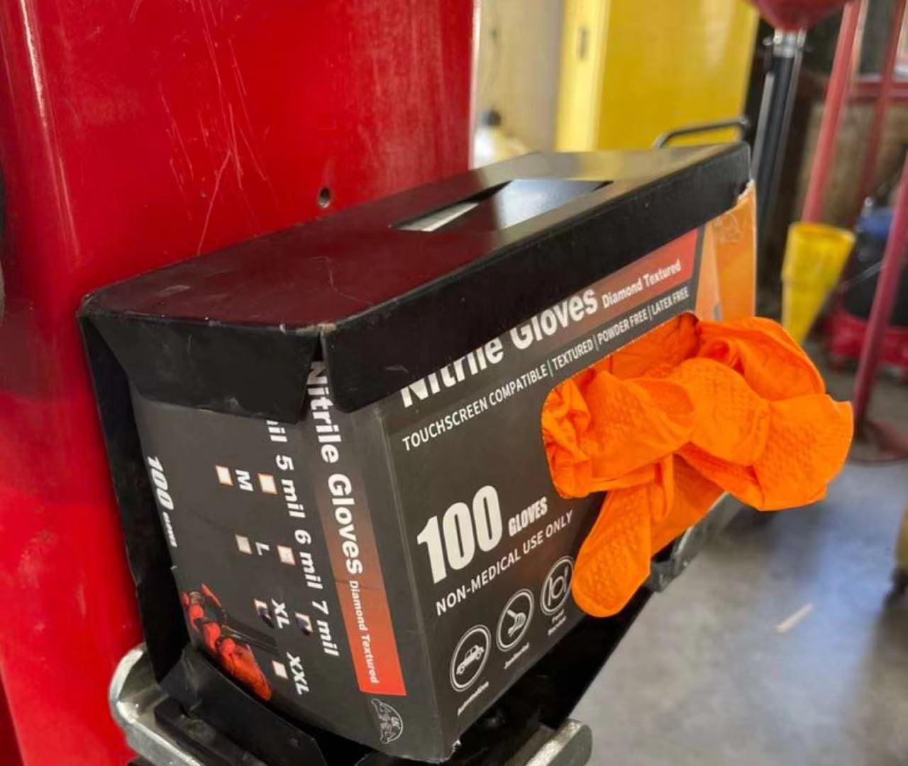 1箱100枚入り メカニカルニトリルグローブ ブルー ブラッ - Nitrile Mechanic Glove のレビューと価格