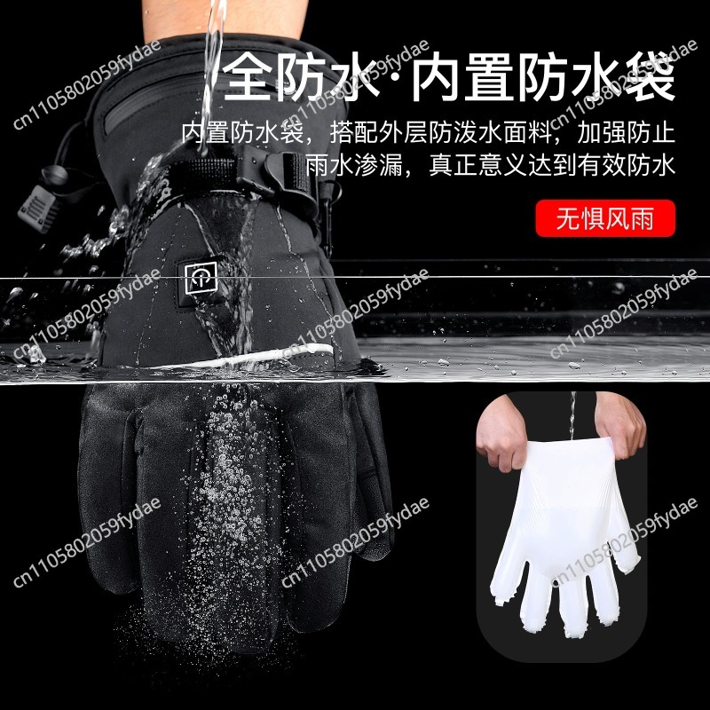 プレミアム断熱レザー製スキーグローブ 防水・防風 スノーボー - Winter Glove Insulated のレビューと価格