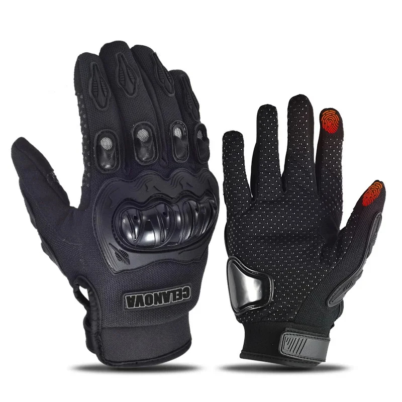 新しい男性用自転車オートバイグローブ、ハードナックル、タッチ - Motorcycle Glove Knuckle のレビューと価格