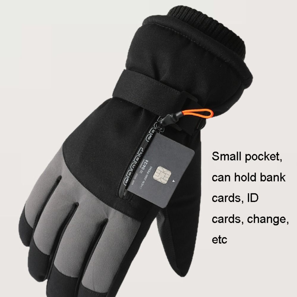 防風冬暖かい手袋タッチスクリーン肥厚スノーボードスキーグロー - Ski Glove Waterproof のレビューと価格