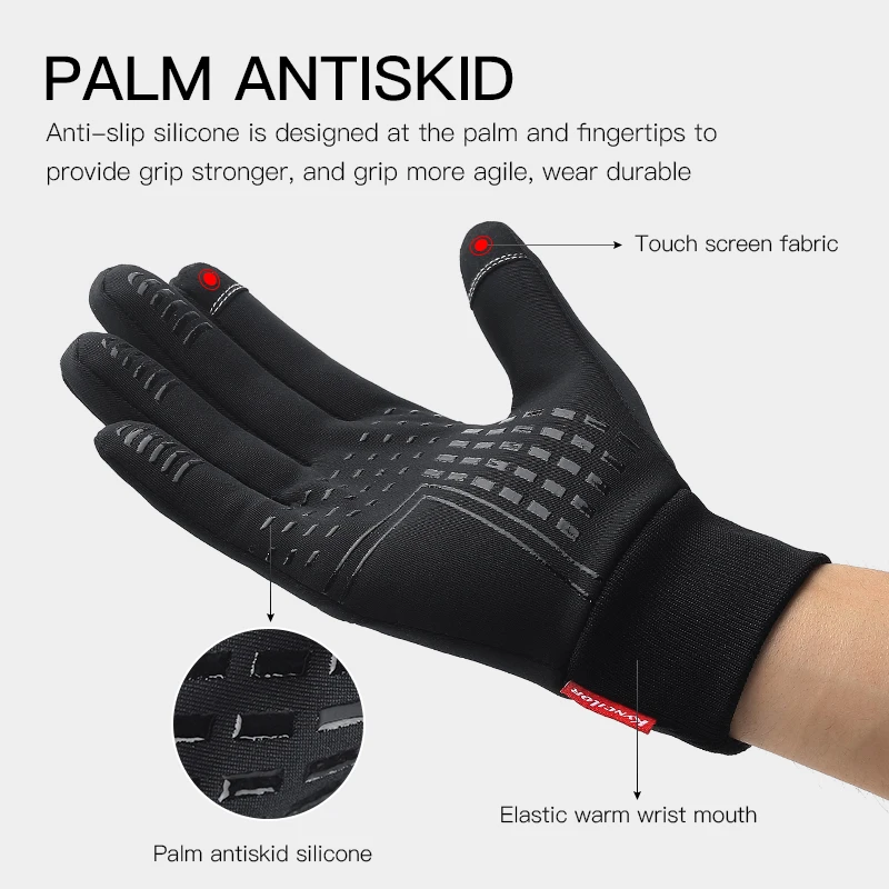 暖かい手袋冬のアウトドアスポーツランニングタッチスクリーンジ - Magic Touch Glove のレビューと価格